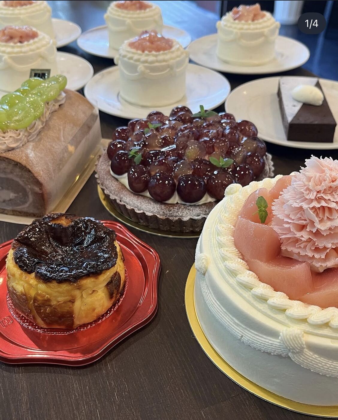 ショーラメールの季節のケーキとアシェットデセール